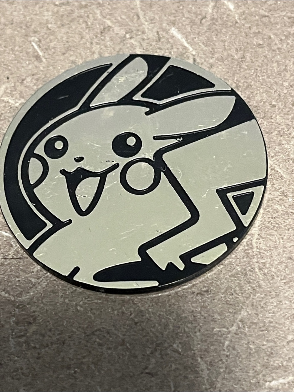 Pokemon Glow Pikachu Toy Disc - Light Green and Black 3” round